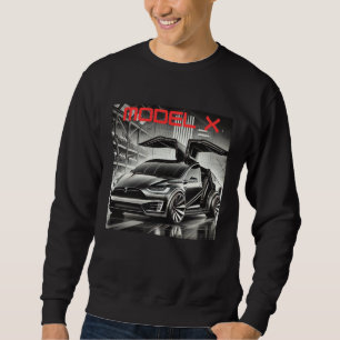 Moletom Design do Tesla Model X SUV Elétrico   VE Futurist