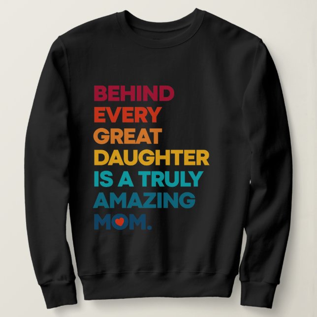 Moletom Design Elegante para o Mães Day Sweatshirt (Frente do Design)