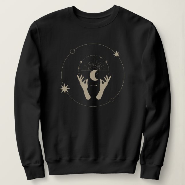 Moletom design estético de fantasia ao luar (Frente do Design)