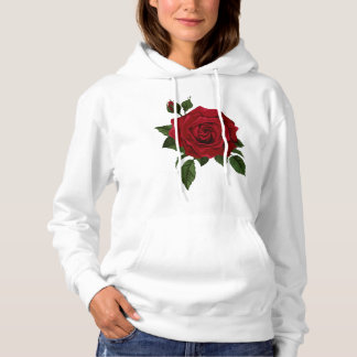 Moletom Design floral de flor Rosa vermelha