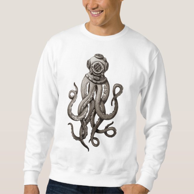 Moletom Design Gráfico de Octopus de Unidade de Mergulho R (Frente)