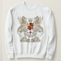 Design Herádico com Dragões Fleur Lis Sweatshirt