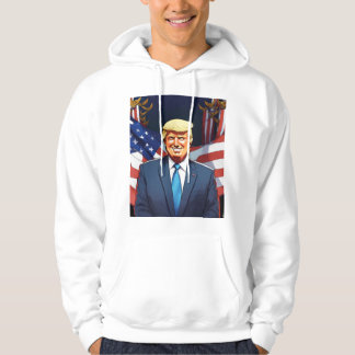 Moletom DESIGN HOODIE de Donald Trump com sorriso pequeno