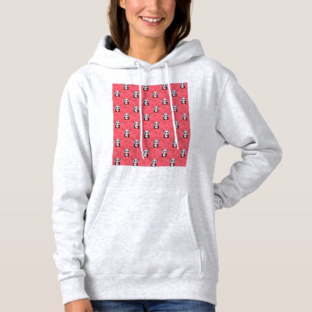 Moletom Design Hoodie, ilustração de Panda (Frente)