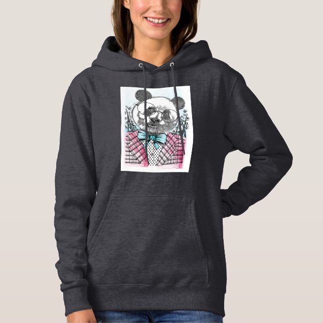 Moletom Design Hoodie, ilustração de Panda (Frente)