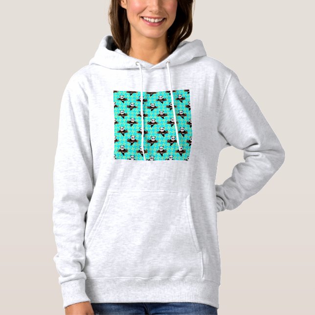 Moletom Design Hoodie, ilustração de Panda (Frente)
