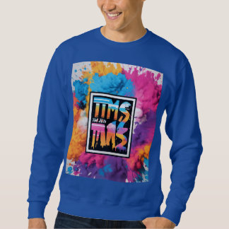 Moletom Design impresso com T-shirt de cheio azul