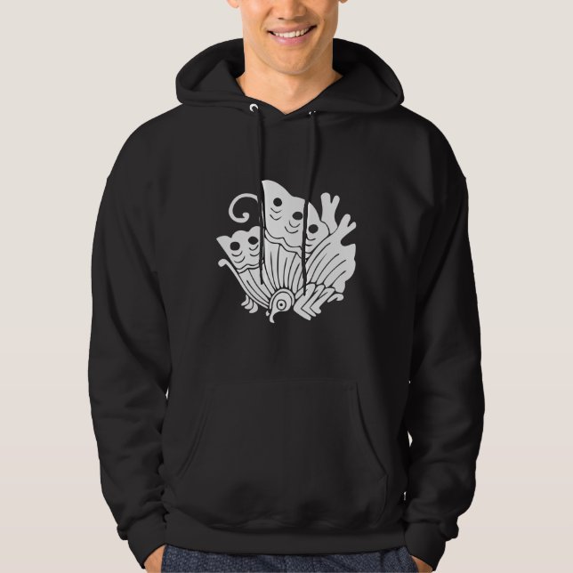 Moletom Design Kamon Japonês de Borboleta Asiática (Frente)