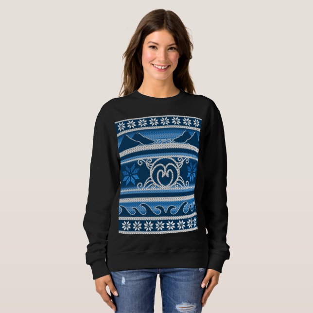 Moletom Design Nórdico de inverno (Frente Completa)