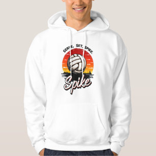 Moletom design para jogadores com gráficos de voleibol