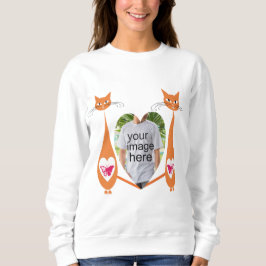 Moletom Design Personalizado de Coração de Amor de Cat Edi