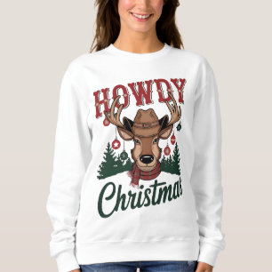 Moletom Design PNG de Rodeio de Natal Western Cowboy Santa