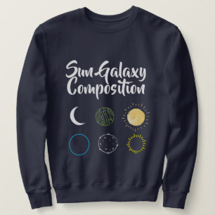 Moletom Design surpreendente da combinação Sun Galaxy