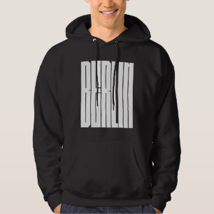 Moletom design tipográfico da cidade de Berlim