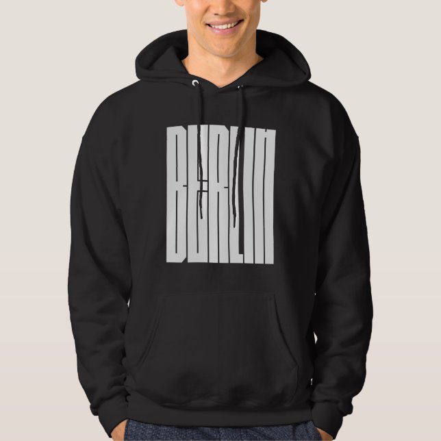 Moletom design tipográfico da cidade de Berlim (Frente)