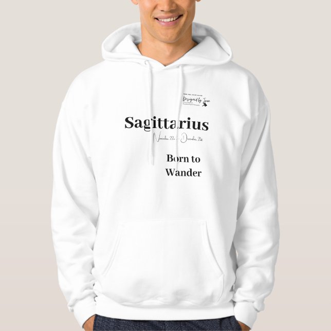 Moletom Designed by Joan Sagittarius Zodiac Hoodie (Frente)