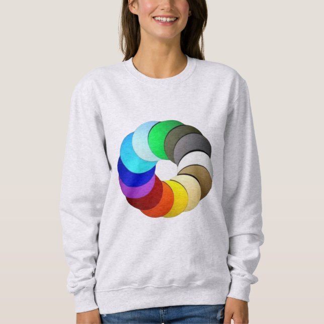 Moletom Designs de beleza de cores (Frente)