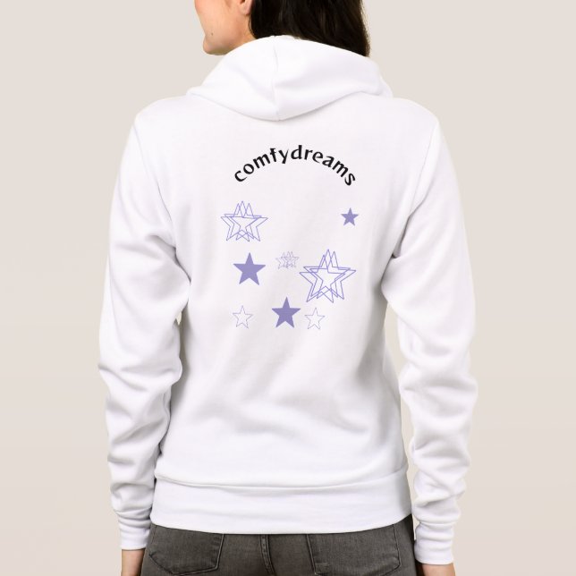 Moletom designs de camisola/estrela de capuz (Verso)