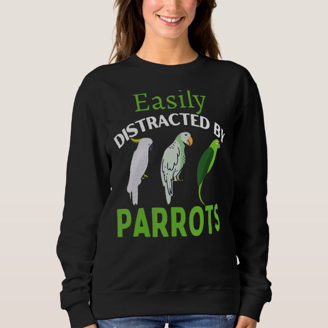 Moletom Deslocado Facilmente Por Parrots Parrot Bird (Frente)