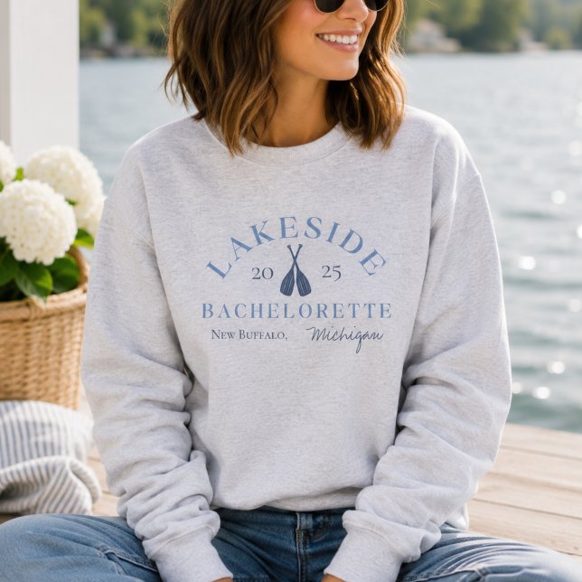 Moletom Despedida de Solteira Clássica no Lago Costeiro (Classic Coastal Lake Bachelorette Sweatshirt)