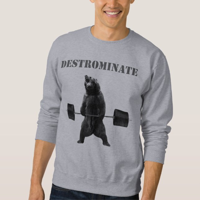 Moletom Destrominar - Urso de Ecrã (Frente)