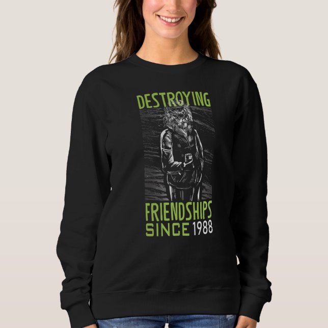 Moletom Destruir amizade desde 1988 (Frente)