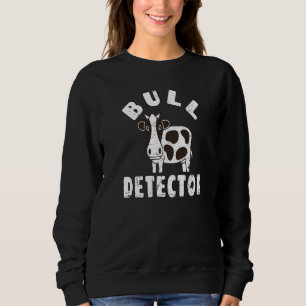 Moletom Detector de Touro Retro Piada de Touro Vaca Diver