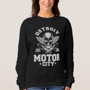 Moletom Detroit Michigan Motor City Sparg Wings Ride