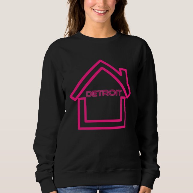 Moletom Detroit Techno  EDM Rave DJ Clothing Detroit House (Frente)