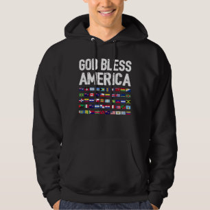 Moletom Deus Abençoe a América Orgulho Latino Todos os Paí