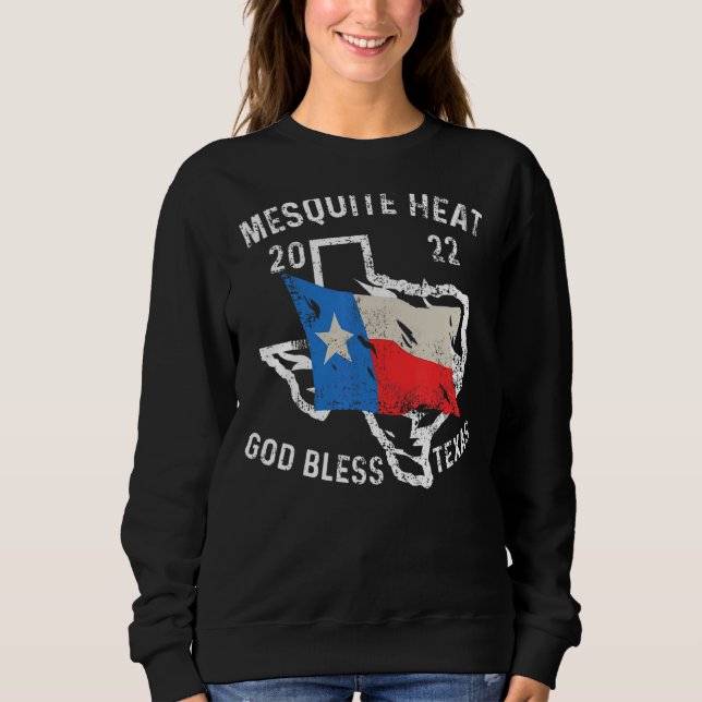 Moletom Deus abençoe Abilene Texas Ta,  do Fogo de Calor M (Frente)