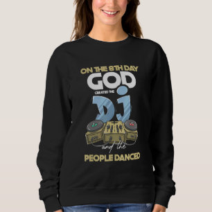 Moletom Deus Criou Dj Pessoas Dance Dance Deejay Cabeça Tu