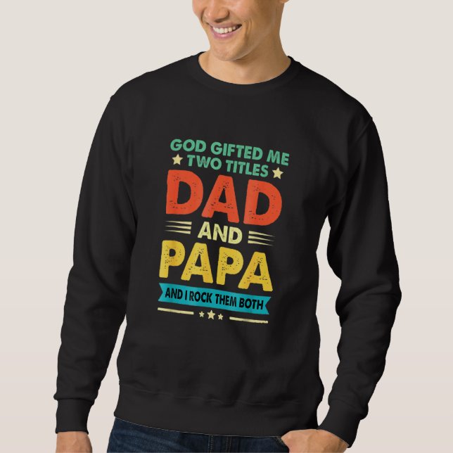 Moletom Deus Dá Dois Títulos Papá Pai Roupa (Frente)