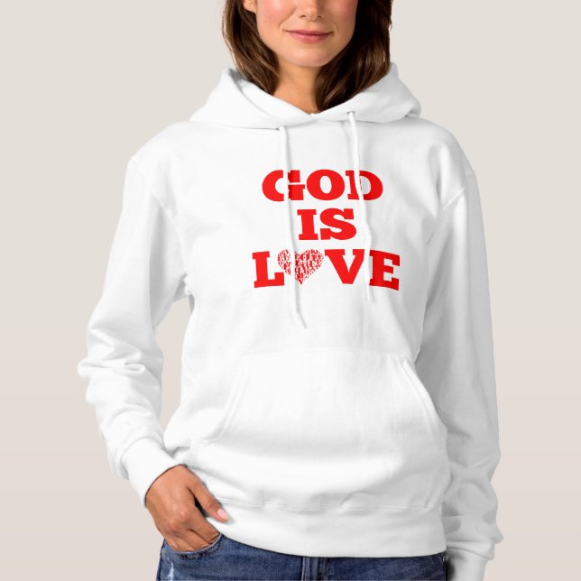 Moletom Deus é amor, Bíblia, fala mulher (Frente)