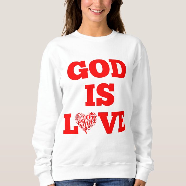 Moletom Deus é amor, Bíblia, fala mulher (Frente)