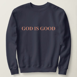Moletom Deus É Bom Fofo Simples Elegante Moderno Minimalis