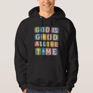 Moletom Deus é bom O tempo todo Fé retrô