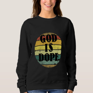 Moletom Deus É Dope Christian Funny Cita Fé Cristã