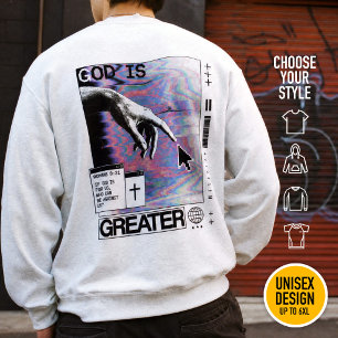 Moletom Deus É Maior Moda Cristã Contemporânea Sintético