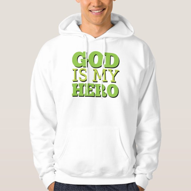 Moletom Deus é meu herói (Frente)