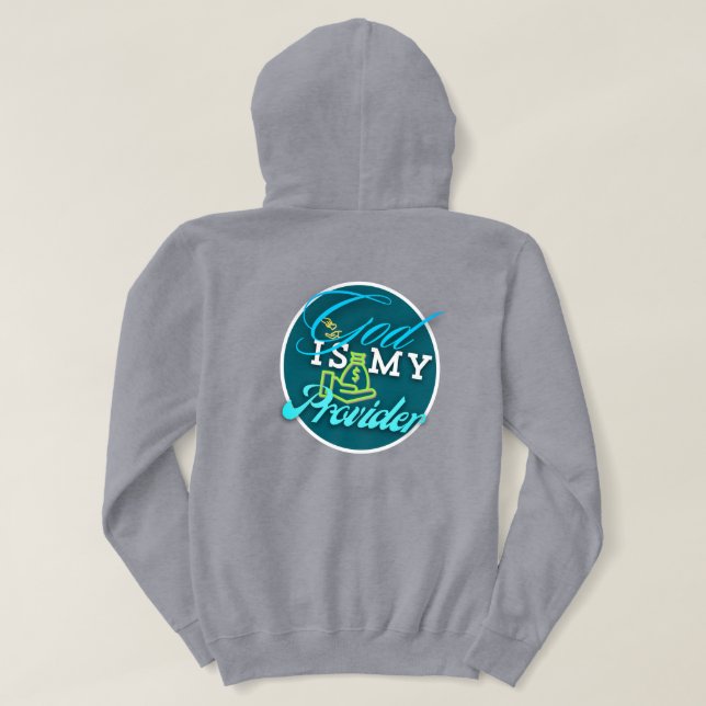 Moletom Deus É Meu Provedor Christian Hoodie (Verso do Design)