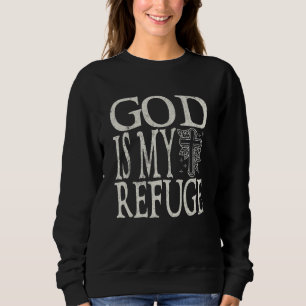 Moletom Deus É Meu Refúgio Jesus Bíblia Cristã