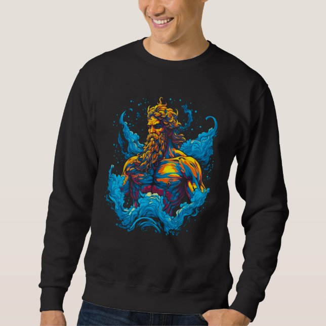 Moletom Deus Grego Poseidon Mitologia Grega Netuno (Frente)