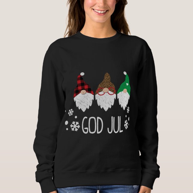 Moletom Deus Jul Sueco Feliz Natal Norueguês Gno (Frente)