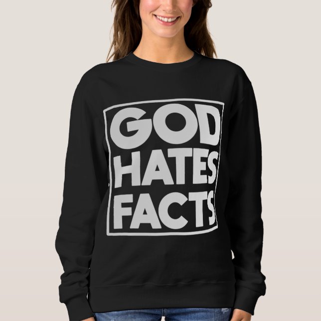 Moletom deus odeia fatos ateístas ateus (Frente)