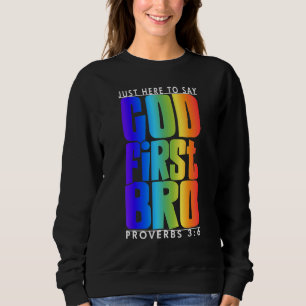 Moletom Deus Primeiro Irmão Proverbs 36 Colocou Deus Prime