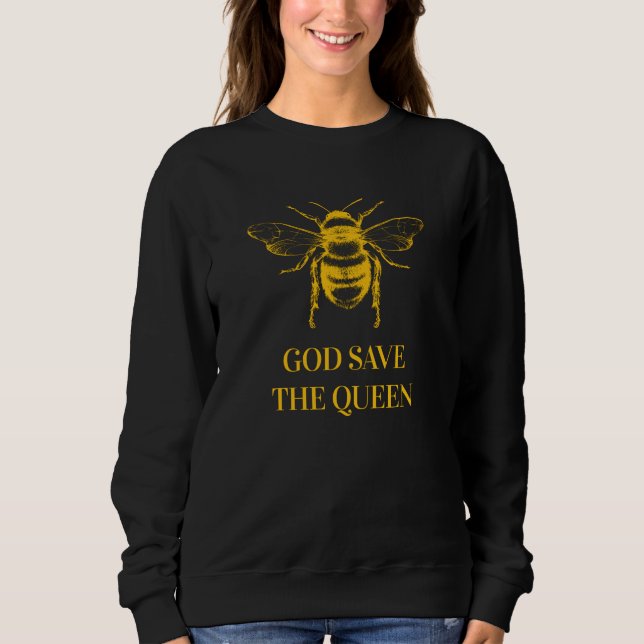 Moletom Deus Salve As Abelhas Da Rainha Ambiental (Frente)