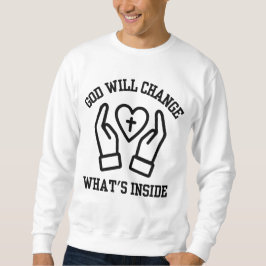 Moletom Deus vai mudar o que é Dentro masculino