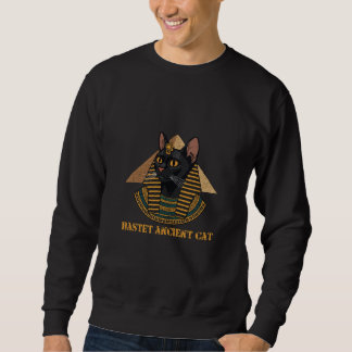 Moletom Deusa Gata do Antigo Egito Bastet Arte Vintage