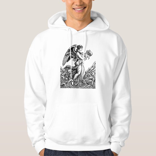 Moletom Deusa grega com uma caveira (Frente)